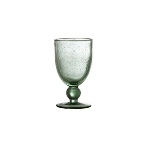 Bloomingville, Manela Weinglas / 430 ml - Ø 9 x H 15,5 cm / Geblasenes Glas - Bloomingville grün en glas, Weinglas Manela glas grün / 430 ml - Ø 9 x H 15,5 cm / Geblasenes Glas - Bloomingville grün en glas