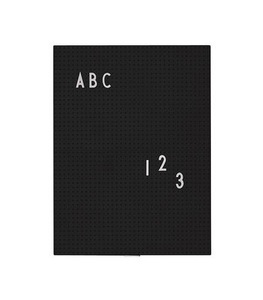 Design Letters, Design Letters Memoboard & FRIENDS A4 in schwarz, 
