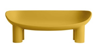 Driade, Roly Poly Sofa / L 175 cm - 3-Sitzer - Driade gelb en plastikmaterial, Gartensofa 2-Sitzer Roly Poly plastikmaterial gelb / L 175 cm - 3-Sitzer - Driade gelb en plastikmaterial
