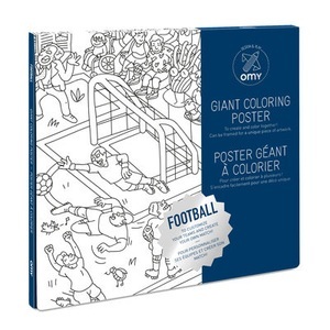 Giant Coloring Poster 70 x 100, Football