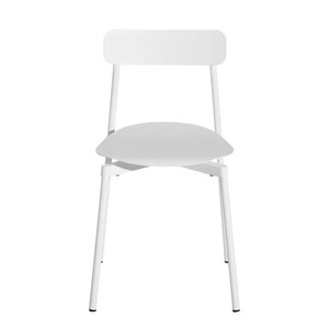 Petite Friture, Fromme Stapelbarer Stuhl / Aluminium - Petite Friture weiß en metall, Stapelbarer Stuhl Fromme metall weiß / Aluminium - Petite Friture weiß en metall