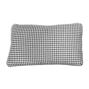 KARTELL, Kartell Largo Kissen Hahnentritt schwarz, Kissen textil schwarz / 35 x 48 cm - Kartell schwarz en textil