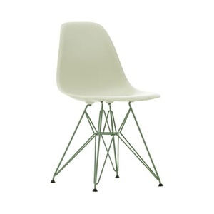 Vitra, Stuhl DSR Colours - Eames Plastic Side Chair plastikmaterial grau beige / (1950) - Farbige Beine - Vitra en, Stuhl DSR Colours - Eames Plastic Side Chair plastikmaterial grau beige / (1950) - Farbige Beine - Vitra en