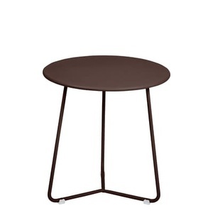 Fermob, Cocotte Beistelltisch / Hocker - Ø 34 cm x H 36 cm - Fermob braun en metall, Beistelltisch Cocotte metall braun / Hocker - Ø 34 cm x H 36 cm - Fermob braun en metall