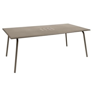 Fermob, Monceau rechteckiger Tisch / 194 x 94 cm - für 8 Personen - Fermob braun/beige en metall, rechteckiger Tisch Monceau metall braun beige / 194 x 94 cm - für 8 Personen - Fermob beige en metall