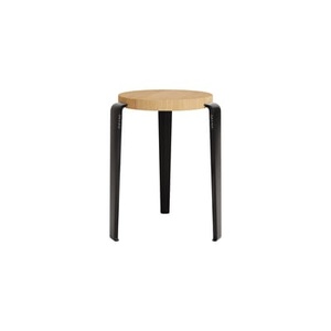 TIPTOE, Stappelbarer Hocker Lou holz schwarz / H 45 cm - Eiche - TIPTOE schwarz en holz, Stappelbarer Hocker Lou holz schwarz / H 45 cm - Eiche - TIPTOE schwarz en holz
