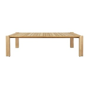 GUBI, Atmosfera rechteckiger Tisch / 281 x 105 cm - 8 Personen / Teakholz - Gubi holz natur en holz, rechteckiger Tisch Atmosfera holz natur / 281 x 105 cm - 8 Personen / Teakholz - Gubi en