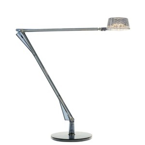 KARTELL, Kartell Aledin Dec - LED-Tischlampe, blau, Tischleuchte Aledin DEC LED plastikmaterial blau / LED - runder Diffusor - Kartell blau en plastikmaterial