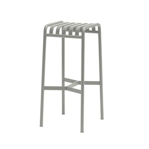 Hay, Palissade Barhocker / H 75 cm - R & E Bouroullec - Hay grau en metall, Barhocker Palissade metall grau / H 75 cm - R & E Bouroullec - Hay grau en metall