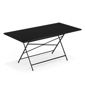 Emu, Arc en Ciel Klapptisch / 160 x 80 cm - Stahl - Emu schwarz en metall, Klapptisch Arc en Ciel metall schwarz / 160 x 80 cm - Stahl - Emu schwarz en metall
