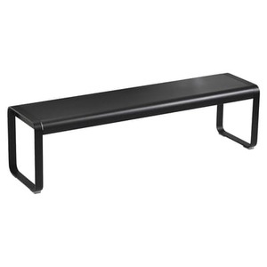 Fermob, Bellevie Premium Bank / L 161 cm - Verstärkte Belastbarkeit für intensive Nutzung - Fermob schwarz en metall, Bank Bellevie Premium metall schwarz / L 161 cm - Verstärkte Belastbarkeit für intensive Nutzung - Fermob schwarz en metall