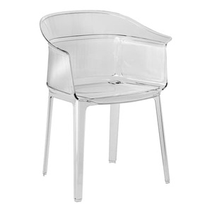 KARTELL, Papyrus Stapelbarer Sessel - Kartell transparent en plastikmaterial, Stapelbarer Sessel Papyrus plastikmaterial transparent - Kartell transparent en plastikmaterial