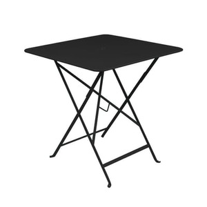 Fermob, Bistro Klapptisch 71 x 71 cm - Klapptisch - Mit Loch für Sonnenschirm - Fermob schwarz en metall, Klapptisch Bistro metall schwarz 71 x 71 cm - Klapptisch - Mit Loch für Sonnenschirm - Fermob schwarz en metall