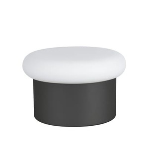 ENOstudio, Colonna Tischleuchte / Glas & Stahl Ø 25 x H 15 cm - ENOstudio weiß/schwarz en metall/glas, Tischleuchte Colonna metall glas weiß schwarz / Glas & Stahl Ø 25 x H 15 cm - ENOstudio schwarz en glas