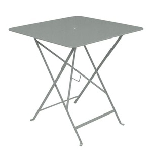 Fermob, Bistro Klapptisch / 71 x 71 cm - Sonnenschirm-Loch - Fermob en, Klapptisch Bistro metall grau / 71 x 71 cm - Sonnenschirm-Loch - Fermob en