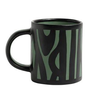 Hay, Hay-Wood Mugg, Mörkgrön, Becher Wood / Handbemalt - Hay grün en keramik
