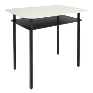 Maison Sarah Lavoine, Kara Beistelltisch / Nachttisch - 60 x 44 cm - Maison Sarah Lavoine schwarz/beige en metall, Beistelltisch Kara metall schwarz beige / Nachttisch - 60 x 44 cm - Maison Sarah Lavoine beige en metall