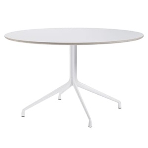 Hay, Runder Tisch About a Table metall plastikmaterial weiß / Ø 128 cm - Hay weiß en metall, Runder Tisch About a Table plastikmaterial weiß / Ø 128 cm - Hay weiß en plastikmaterial