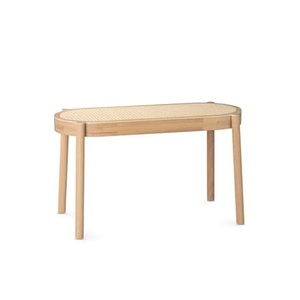 Northern, Pal Bank / Holz & Rohrgeflecht - L 80 cm - Northern holz natur en holz, Bank Pal holz natur / Holz & Rohrgeflecht - L 80 cm - Northern holz natur en holz