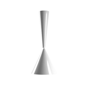 Flos, Diabolo Pendelleuchte / Achille Castiglioni, 1998 / H 95 cm - Flos weiß en metall, Pendelleuchte Diabolo metall weiß / Achille Castiglioni, 1998 / H 95 cm - Flos weiß en metall