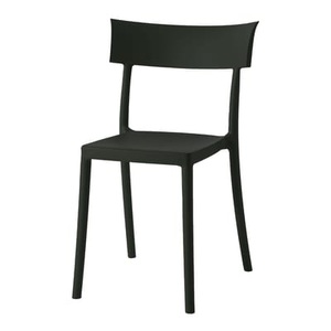 KARTELL, Catwalk Stapelbarer Stuhl / Recycelt - Matte Soft-Touch-Oberfläche - Kartell schwarz en plastikmaterial, Stapelbarer Stuhl Catwalk plastikmaterial schwarz / Recycelt - Matte Soft-Touch-Oberfläche - Kartell schwarz en plastikmaterial