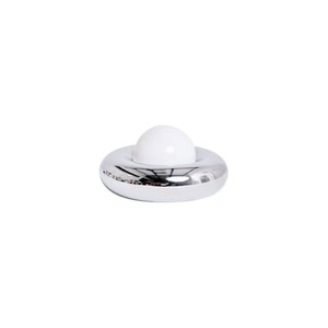 Axel Chay, Tischleuchte Donuts metall silber / Tischlampe - Ø 35 cm - Axel Chay en, Tischleuchte Donuts metall silber / Tischlampe - Ø 35 cm - Axel Chay en