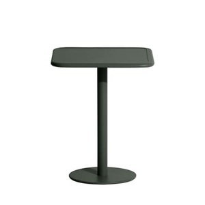 Petite Friture, Week-End quadratischer Tisch / Bistrot - Aluminium - 60 x 60 cm - Petite Friture grün en metall, quadratischer Tisch Week-End metall grün / Bistrot - Aluminium - 60 x 60 cm - Petite Friture grün en metall