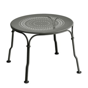 Fermob, Couchtisch 1900 metall grün grau / Ø 45 cm - Fermob grün en metall, Couchtisch 1900 metall grün grau / Ø 45 cm - Fermob grau en metall