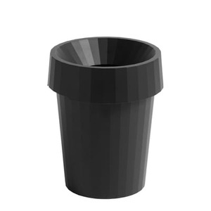Hay, Hay-Shade Bin, Black, Papierkorb Shade plastikmaterial schwarz / Ø 30 x H 37 cm - Hay schwarz en plastikmaterial