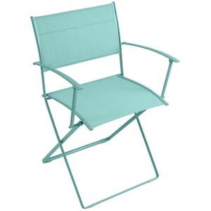 Fermob, Plein air Klappsessel / Textilbespannung - Fermob blau en metall/textil, Klappsessel Plein air textil blau / Textilbespannung - Fermob blau en textil