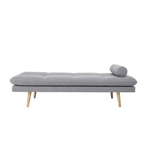 Bloomingville, Asher Liege / Holz & Stoff 190 x 80 cm - Bloomingville grau en textil, Liege Asher textil grau / Holz & Stoff 190 x 80 cm - Bloomingville grau en textil