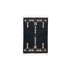 House Doctor, Mila Teppich / 90 x 60 cm - House Doctor blau en textil, Teppich Mila textil blau / 90 x 60 cm - House Doctor blau en textil