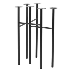 ferm living, Ferm Living-Mingle Tischbein W48 2-Pack, Schwarz, Bock-Paar Mingle Small metall schwarz / L 48 cm - Ferm Living schwarz en metall