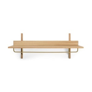 ferm living, Sector Regal / L 87 x P 37 cm - Mit Kleiderstange - Ferm Living holz natur en holz, Regal Sector holz natur / L 87 x P 37 cm - Mit Kleiderstange - Ferm Living holz natur en holz