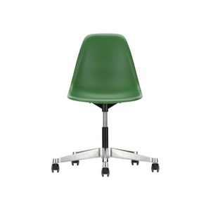 Vitra, Stuhl mit Rollen RE PSCC - Eames Plastic Side Chair plastikmaterial grün / (1950) - Recycled - Vitra grün en plastikmaterial, Stuhl mit Rollen RE PSCC - Eames Plastic Side Chair plastikmaterial grün / (1950) - Recycled - Vitra grün en plastikmaterial