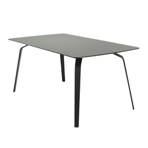 Houe, rechteckiger Tisch Float metall plastikmaterial grau / Tischplatte Linoleum - L 208 cm - Houe grau en metall, rechteckiger Tisch Float metall plastikmaterial grau / Tischplatte Linoleum - L 208 cm - Houe grau en plastikmaterial