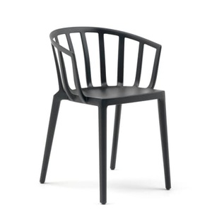 KARTELL, Generic AC Venice Stapelbarer Sessel / Mattes Polycarbonat - Kartell schwarz en plastikmaterial, Stapelbarer Sessel Generic AC Venice plastikmaterial schwarz / Mattes Polycarbonat - Kartell schwarz en plastikmaterial