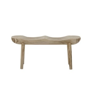 Bloomingville, Sasuke Bank / Handgeschnitztes Paulowniaholz L 100 cm - Bloomingville holz natur en holz, Bank Sasuke holz natur / Handgeschnitztes Paulowniaholz L 100 cm - Bloomingville holz natur en holz