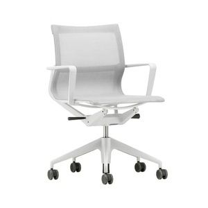 Vitra, Physix Sessel mit Rollen / Mesh-Gewebe - Vitra grau/silber en textil, Sessel mit Rollen Physix textil grau silber / Mesh-Gewebe - Vitra silber en textil