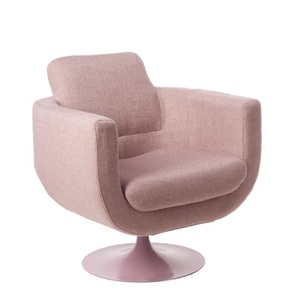 Pols Potten, Kirk Drehsessel / Stoff & Metall - Pols Potten rosa en textil, Drehsessel Kirk textil rosa / Stoff & Metall - Pols Potten rosa en textil
