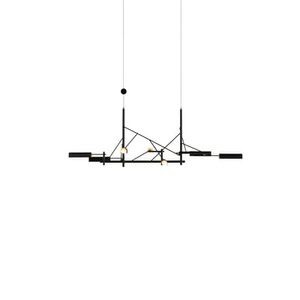 Moooi, Tinkering Small Pendelleuchte / LED - 83 x 41 cm - Metall - Moooi schwarz en metall, Pendelleuchte Tinkering Small metall schwarz / LED - 83 x 41 cm - Metall - Moooi schwarz en metall