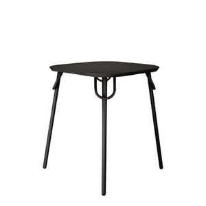Bibelo, quadratischer Tisch Swim Duo metall schwarz / für Haus, Terrasse und Garten - Bibelo schwarz en metall, quadratischer Tisch Swim Duo metall schwarz / für Haus, Terrasse und Garten - Bibelo schwarz en metall
