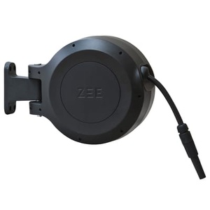 Zee, Mirtoon Bewässerungsschlauch 10 m / automatischer Schlauchaufroller - Spritzpistole gratis - Zee schwarz en plastikmaterial, Bewässerungsschlauch Mirtoon plastikmaterial schwarz 10 m / automatischer Schlauchaufroller - Spritzpistole gratis - Zee schwarz en plastikmaterial