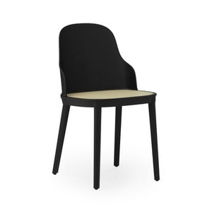 Normann Copenhagen, Allez OUTDOOR Stuhl / Rohrgeflecht-Optik - Normann Copenhagen schwarz en plastikmaterial, Stuhl Allez OUTDOOR plastikmaterial schwarz / Rohrgeflecht-Optik - Normann Copenhagen schwarz en plastikmaterial