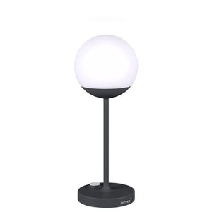 Fermob, Mooon! LED Lampe ohne Kabel / H 41 cm - USB Aufladung - Fermob schwarz en metall/plastikmaterial, Kabellose, wiederaufladbare Außenlampe Mooon! LED metall plastikmaterial schwarz / H 41 cm - USB Aufladung - Fermob schwarz en plastikmaterial