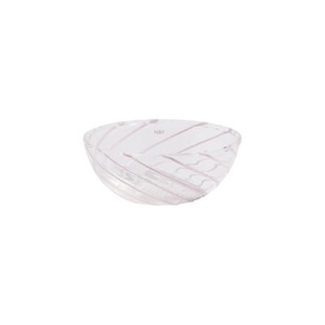 Hay, Spin Schale / 2er-Set - Glas - Hay rosa/transparent en glas, Schale Spin glas rosa transparent / 2er-Set - Glas - Hay transparent en glas