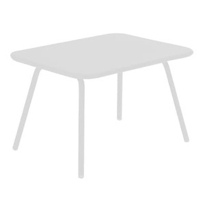 Fermob, Fermob Luxembourg Kid Tisch baumwollweiß, Kindertisch Luxembourg Kid metall weiß - Fermob weiß en metall