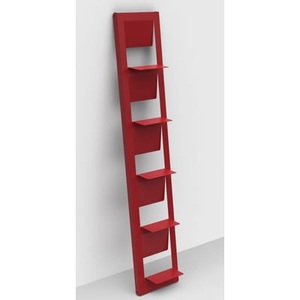 Matière Grise, Bücherregal Pampero metall rot / zum Aufstellen - H 185 cm - Matière Grise rot en metall, Bücherregal Pampero metall rot / zum Aufstellen - H 185 cm - Matière Grise rot en metall