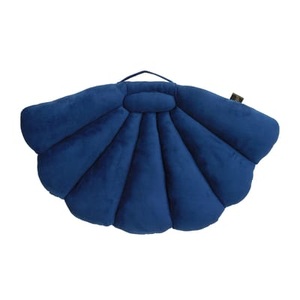 Garden Glory, Garden Glory-Garden Glory Shell Kissen, Midnight, Kissen Coquillage textil blau / zusammenklappbar - Velours - 75 x 94 cm - Garden Glory blau en textil
