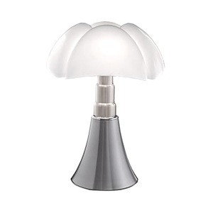 Martinelli Luce, Martinelli Luce Pipistrello - Tischleuchte, alu, Tischleuchte Pipistrello plastikmaterial metall / H 66 bis 86 cm - Martinelli Luce metall en plastikmaterial